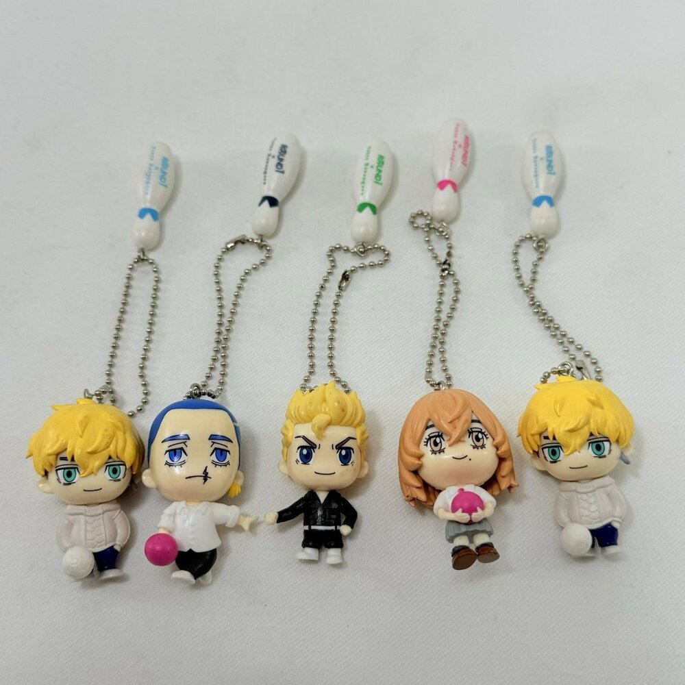 Tokyo Revengers Mini Figure Keychain Set Round 1 Bowling Arcades Anime Manga Lot